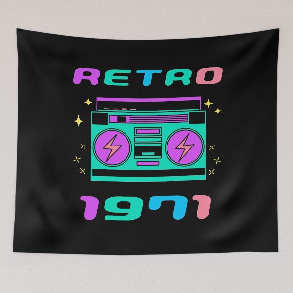 Item preview, 52 Years Old 70s Nostalgia Decorations Funny 1971 Cool 52nd Birthday designed and sold by CoolCreative.