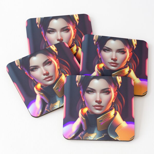 Item preview, Futuristic Diva Girl in Tech Wear designed and sold by MotionWaves.