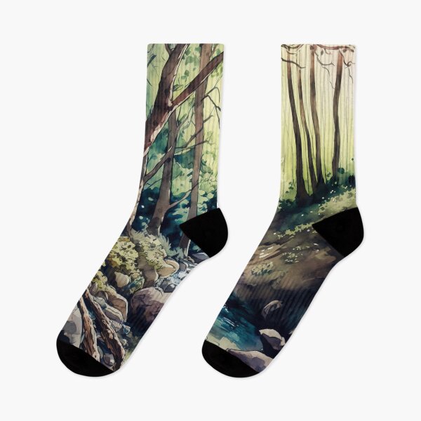 Item preview, Fisher's Hideout - Watercolor Stream - By Tiberius404 designed and sold by Tiberius404.