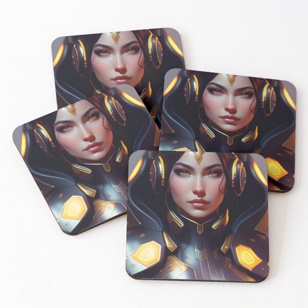 Item preview, Futuristic Diva Girl in Tech Wear designed and sold by MotionWaves.