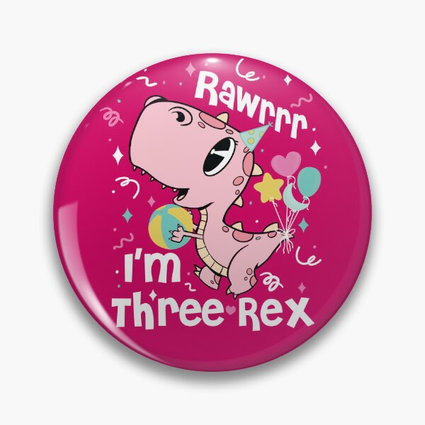 Item preview, Rawr I'm Three-Rex 3rd Saurus Birthday 3 Year Old Dinosaur designed and sold by M711_ARTsGifts.