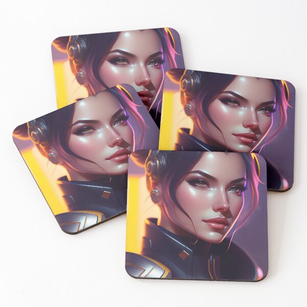Item preview, Futuristic Diva Girl in Tech Wear designed and sold by MotionWaves.
