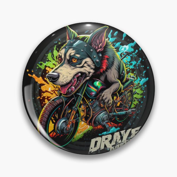 Item preview, Dog on motorbike designed and sold by Kiraslife.