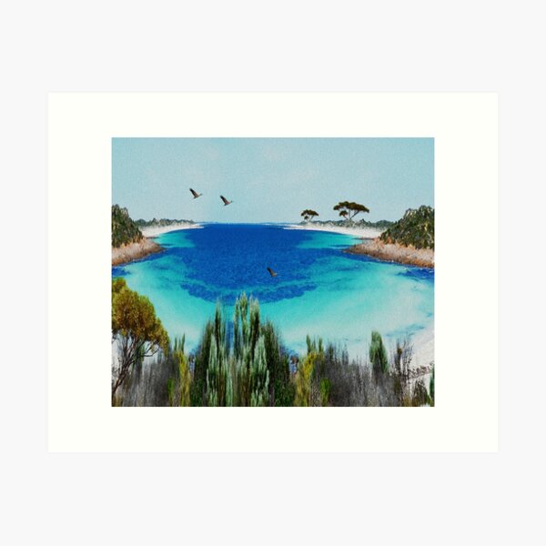 Item preview, "Gum Tree Bay: An Oil Painting of Australian Serenity", designed and sold by A-Work-Of-Art.