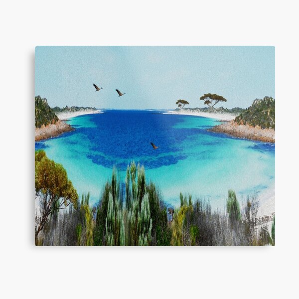 Item preview, "Gum Tree Bay: An Oil Painting of Australian Serenity", designed and sold by A-Work-Of-Art.