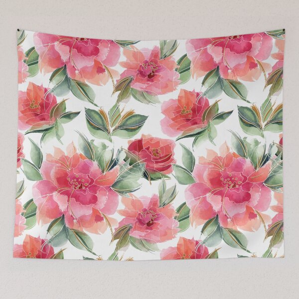 Item preview, Roses oriental pattern Gift Idea in pink floral style designed and sold by gifts-ideas.