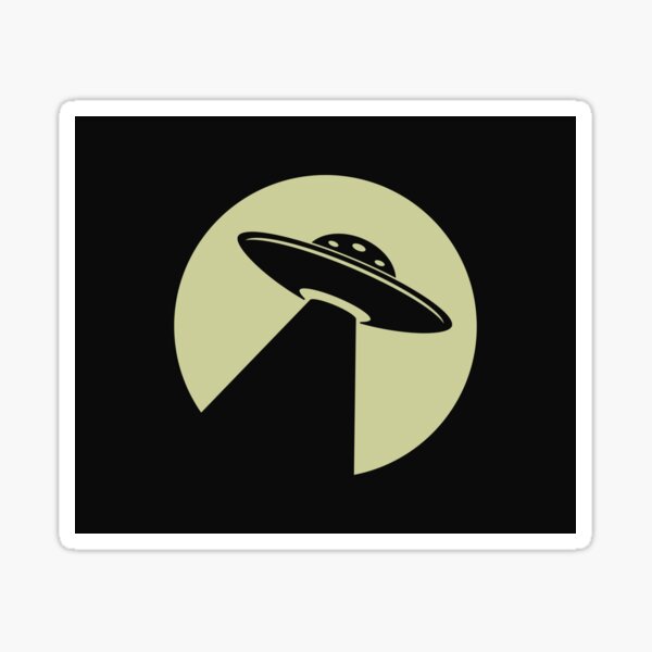 Item preview,  uap/ufo alien Flying saucer abduction beam vector designed and sold by Panda  Art.