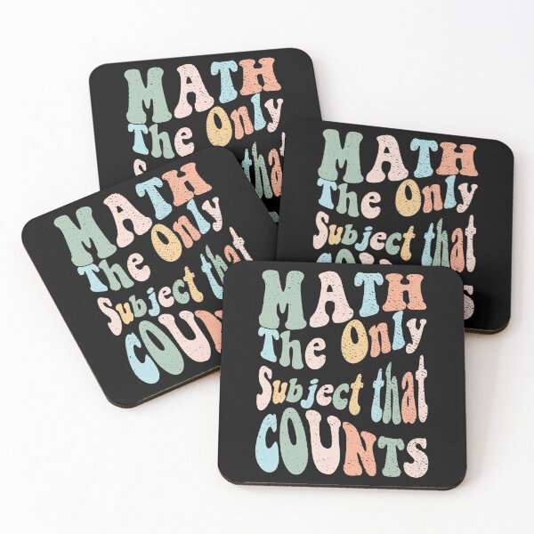 Item preview, Math The Only Subject that Counts Cute Math Student  designed and sold by Quotes ⭐⭐⭐⭐⭐.