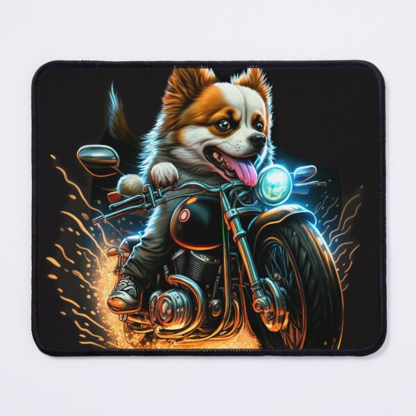 Item preview, Dog on motorbike designed and sold by Kiraslife.