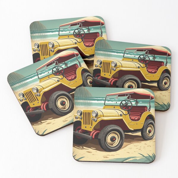Item preview, Australia Beach Buggy Vintage Travel Art Poster designed and sold by OldTravelArt.