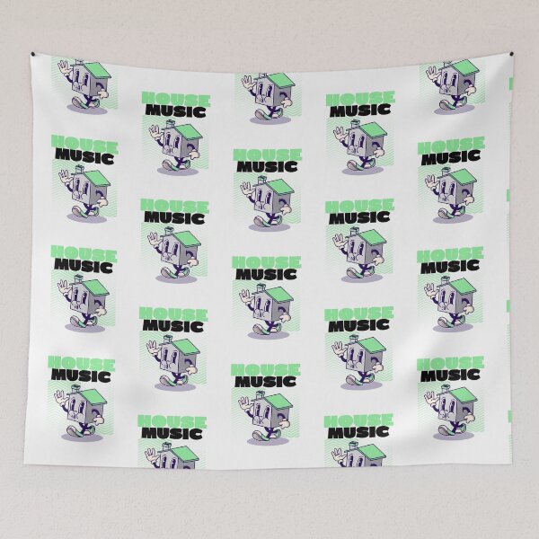 Item preview, HOUSE MUSIC  - Character (Green/Black) designed and sold by Discothreadz.