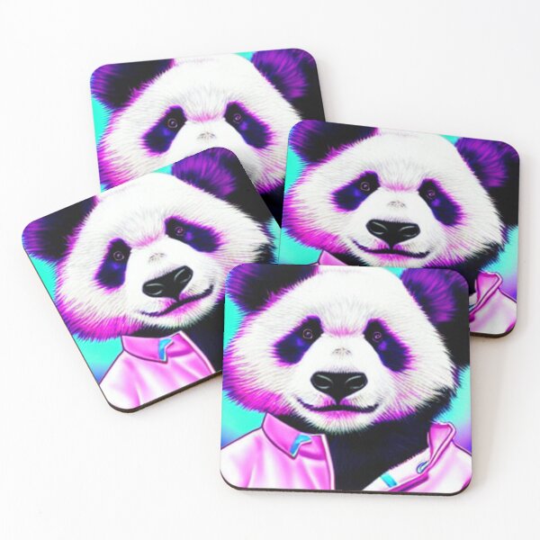 Item preview, Panda astronaut neon cyberpunk anime character designed and sold by LaakiiArt.