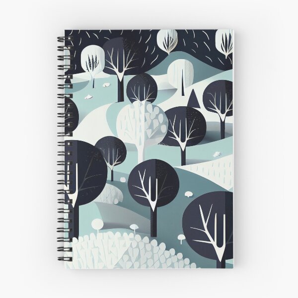 Aperçu de l'œuvre Flat Dark Night Cartoon Tree Pattern Digital Painting créée et vendue par CodeAndColors.
