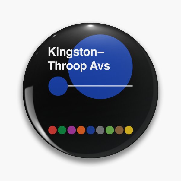 Item preview, Kingston - Throop Avenues - Bedford-Stuyvesant, Brooklyn, New York Subway designed and sold by ClickForMore.