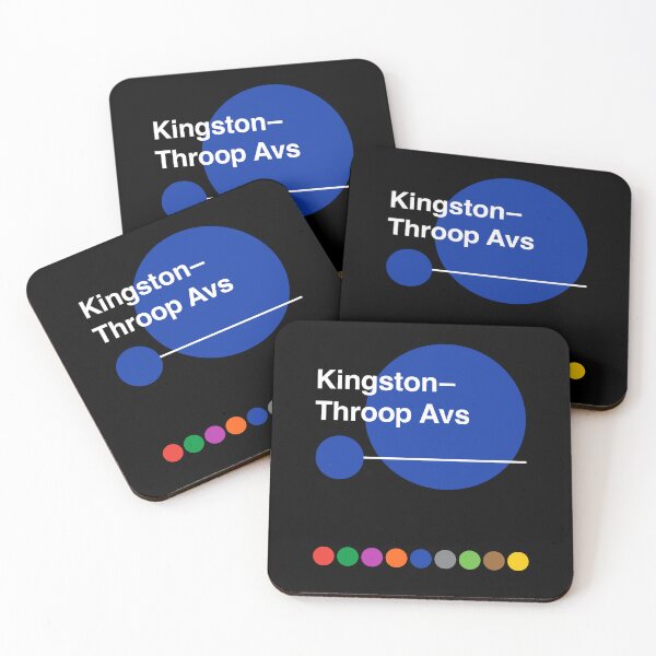 Item preview, Kingston - Throop Avenues - Bedford-Stuyvesant, Brooklyn, New York Subway designed and sold by ClickForMore.
