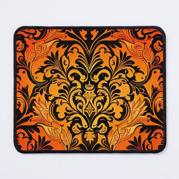 Artikelvorschau, Crafty Orange Elegant Victorian Contemporary Pattern Digital Painting entworfen und verkauft von CodeAndColors.