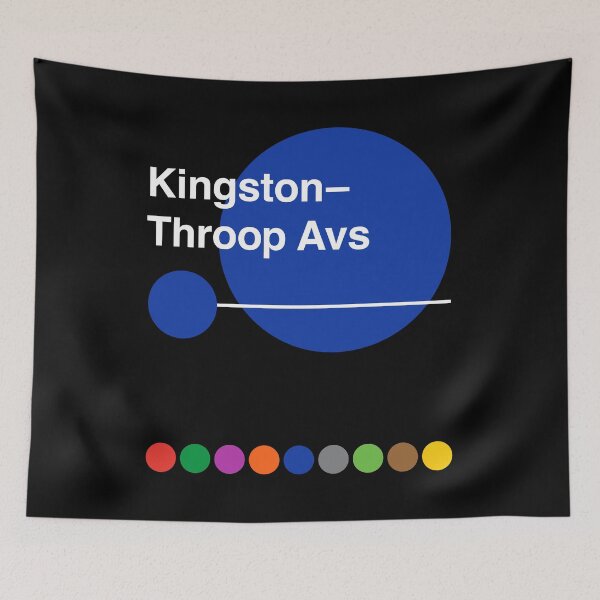 Item preview, Kingston - Throop Avenues - Bedford-Stuyvesant, Brooklyn, New York Subway designed and sold by ClickForMore.