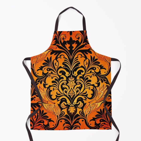 Artikelvorschau, Crafty Orange Elegant Victorian Contemporary Pattern Digital Painting entworfen und verkauft von CodeAndColors.