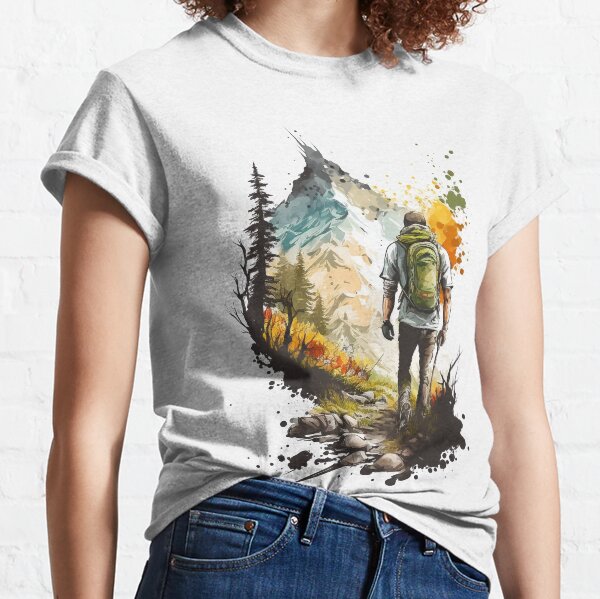 Item preview, Hiking in the Mountains designed and sold by Paterrr.
