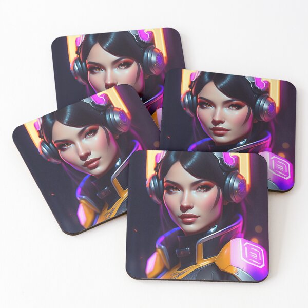 Item preview, Futuristic Diva Girl in Tech Wear designed and sold by MotionWaves.