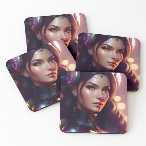 Item preview, Futuristic Diva Girl in Tech Wear designed and sold by MotionWaves.