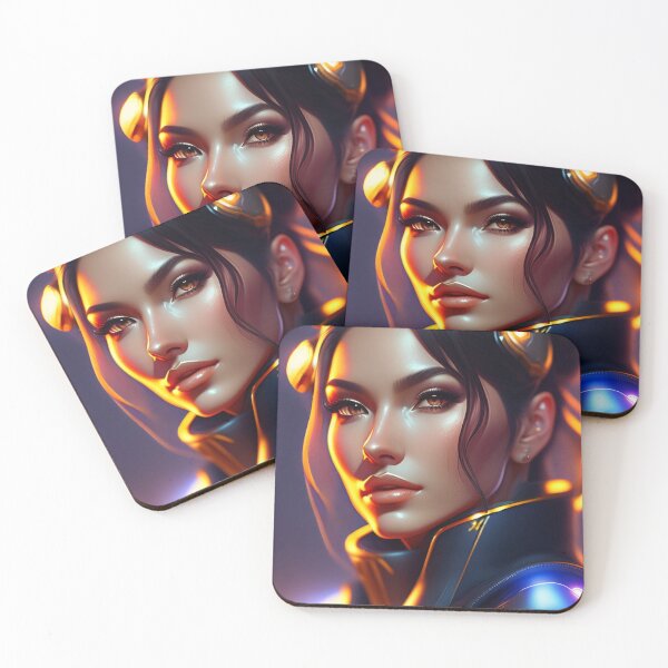 Item preview, Futuristic Diva Girl in Tech Wear designed and sold by MotionWaves.