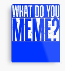 What Do You Meme Metal Print