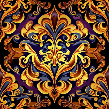 Vorschaubild zum Design Three Dimensional Contemporary Happy Flat Baroque Pattern Digital Painting von CodeAndColors