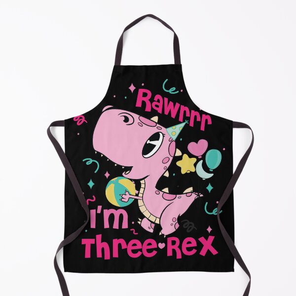 Item preview, Girl Three Rex saurus 3rd Birthday Third 3 year old Dinosaur designed and sold by M711_ARTsGifts.