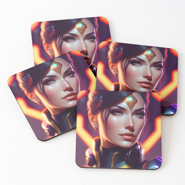 Item preview, Futuristic Diva Girl in Tech Wear designed and sold by MotionWaves.