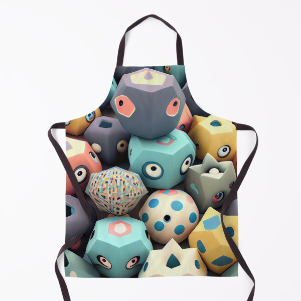 Item preview, Three Dimensional Imagined Ceramic Kawaii Geometric Pattern Digital Painting designed and sold by CodeAndColors.