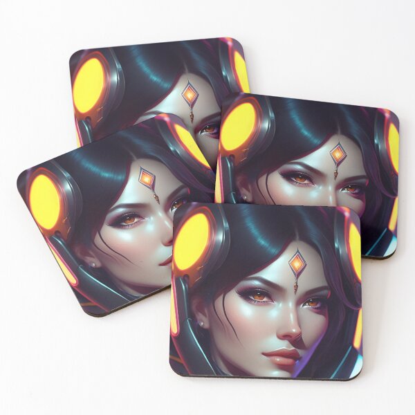 Item preview, Futuristic Diva Girl in Tech Wear designed and sold by MotionWaves.
