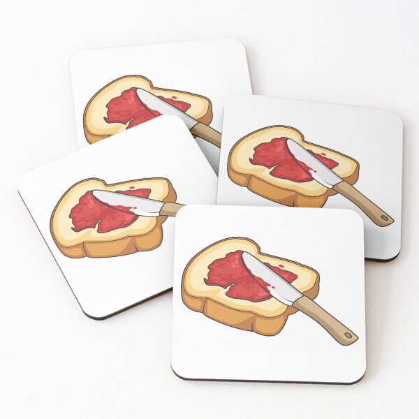 Item preview, Bread & jam cartoon illustration designed and sold by Misscartoon.
