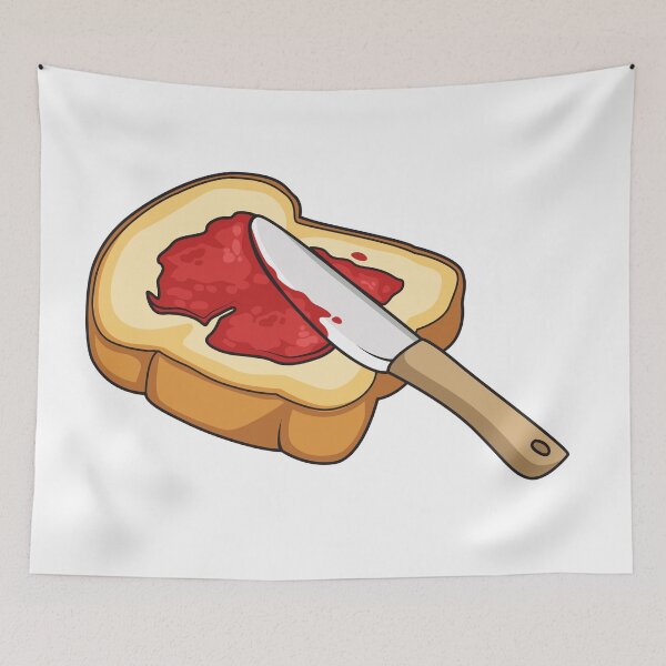 Item preview, Bread & jam cartoon illustration designed and sold by Misscartoon.