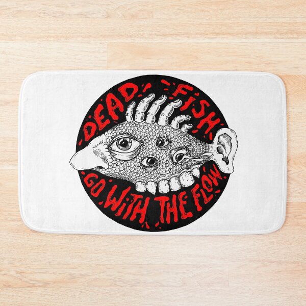 Item preview, dead fish go with the flow designed and sold by 4-piece-drawing.