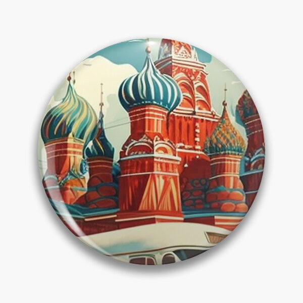 Item preview, Moscow Russia Vintage Travel Art Poster designed and sold by OldTravelArt.