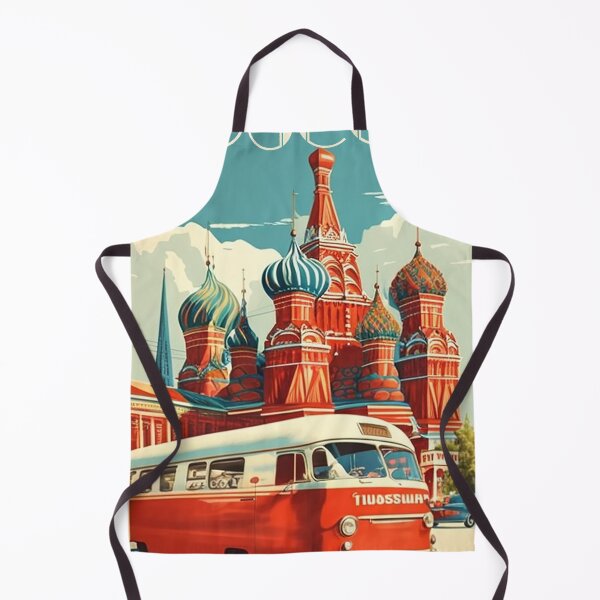 Item preview, Moscow Russia Vintage Travel Art Poster designed and sold by OldTravelArt.