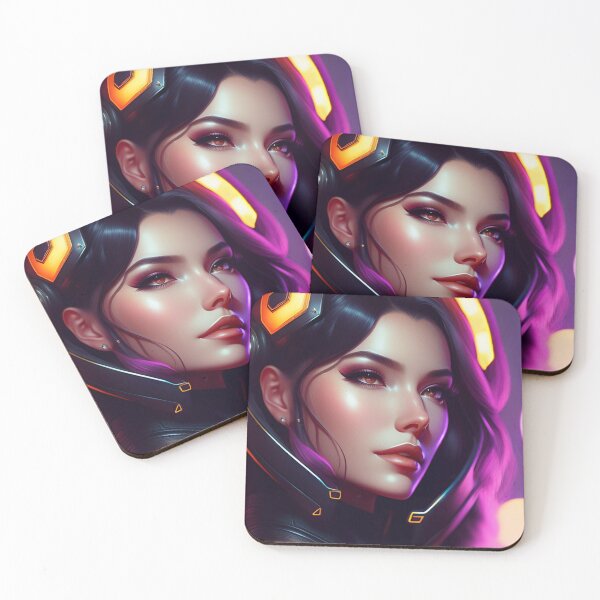 Item preview, Futuristic Diva Girl in Tech Wear designed and sold by MotionWaves.