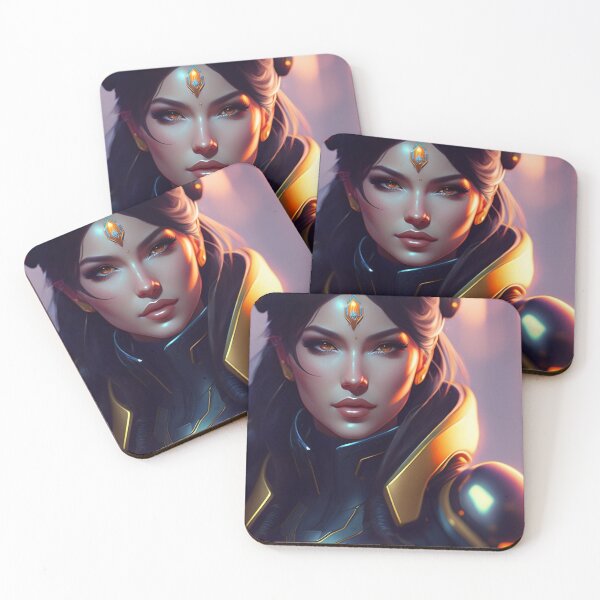 Item preview, Futuristic Diva Girl in Tech Wear designed and sold by MotionWaves.