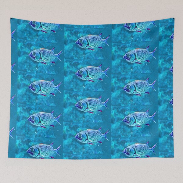 Item preview, Carp Fish Ocean Watercolour Painting Art designed and sold by getlyart.