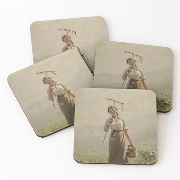 Item preview, 18th Century Vintage Portrait Art Of A Beautiful Girl In Nature designed and sold by Divyesh Jain.
