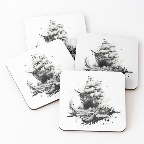 Item preview, Ghost Shipwreck - Macabre Design designed and sold by Artivisimo.