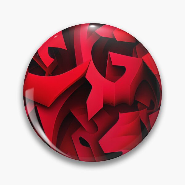 Artikelvorschau, Red Irregular Soft Futuristic Scandifornian Pattern Digital Painting entworfen und verkauft von CodeAndColors.
