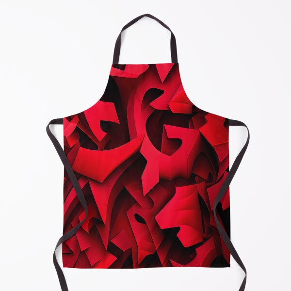 Aperçu de l'œuvre Red Irregular Soft Futuristic Scandifornian Pattern Digital Painting créée et vendue par CodeAndColors.