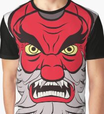 Red Tengu Face Graphic T-Shirt