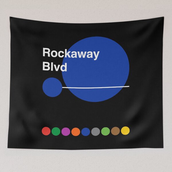 Item preview, Rockaway Blvd - Ozone Park, Queens, New York Subway designed and sold by ClickForMore.