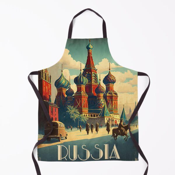 Item preview, Saint Basil's Cathedral Russia Vintage Travel Art Poster designed and sold by OldTravelArt.