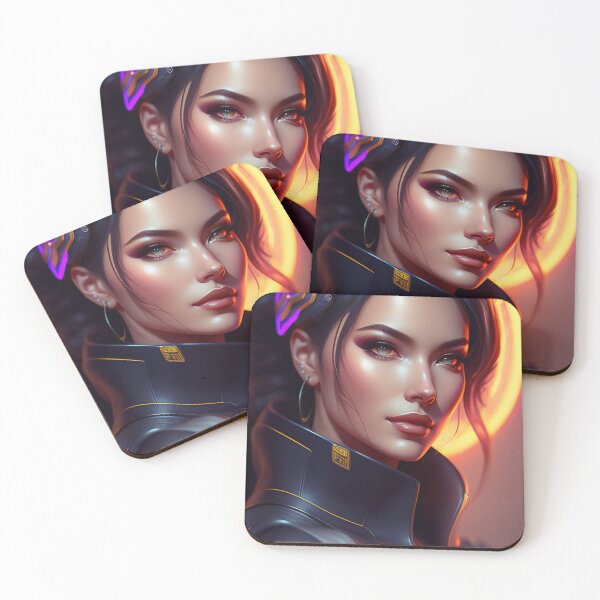 Item preview, Futuristic Diva Girl in Tech Wear designed and sold by MotionWaves.