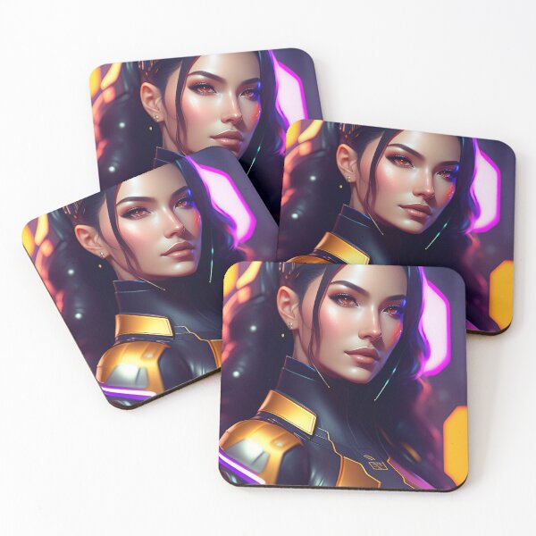 Item preview, Futuristic Diva Girl in Tech Wear designed and sold by MotionWaves.