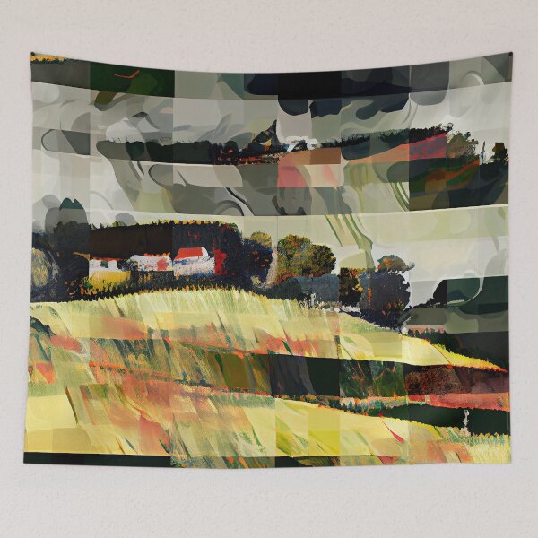 Item preview, Balanced Semi Abstract Dramatic English Countryside Pattern Digital Painting designed and sold by CodeAndColors.
